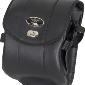 Decorative Motorcycle Leather Sissy Bar Bag with Gun Holster - SKU SB86-DA-DL