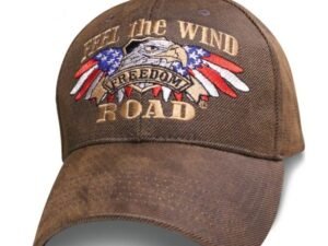 Feel The Wind - Freedom Road - Oilskin Brown Hat - Baseball Cap - SKU SBFTWO-DS