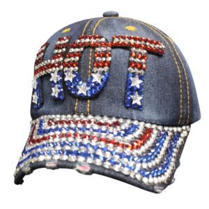 Denim Bling - HOT - America - Baseball Cap - SKU SBLAMH-DS
