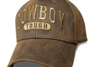 Cowboy Tough - Oilskin Brown Hat - Baseball Cap - SKU SCOTOU-DS