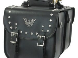 Saddlebags - PVC - Eagle - Studs - Locks - SD4070-PV-DL
