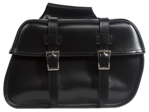 Saddlebags - PVC - Black - Motorcycle Storage - SD4079-PV-DL