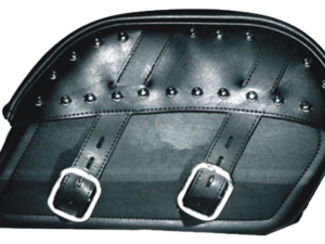 Saddlebags - PVC - Curved Top - Studs - Motorcycle - SD4083-PV-DL