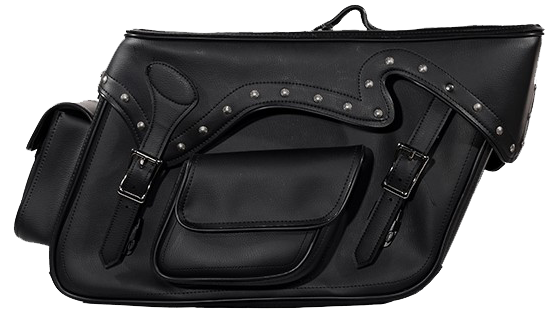 Saddlebags - Studs - Throwover - Pockets - Motorcycle - SD4085-PV-DL