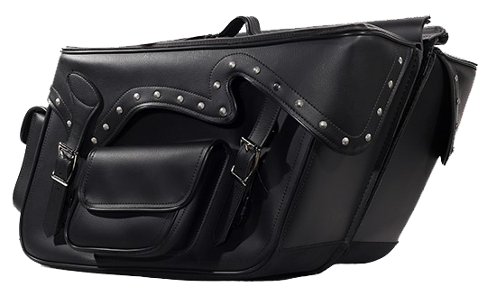 Saddlebags - Studs - Throwover - Pockets - Motorcycle - SD4085-PV-DL - Image 4