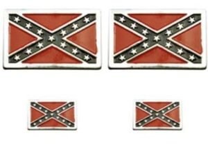 Biker Pin Pack of Four Pins - Rebel Flag - Confederate Flag - SDL-315-DL