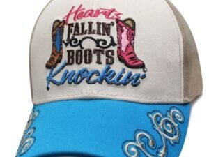 Hearts Fallin - Boots Knockin - Baseball Cap - SKU SHFBKN-DS