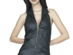 Leather Shorts - Women's - Option Of Leather Zipper Top - SK955-SK962-DL