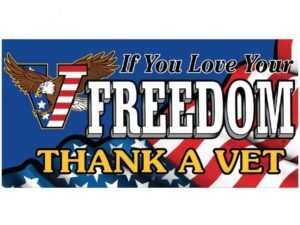 Microfiber Towel - Thank A Vet - Love Freedom - American Flag - STAVFT-DS