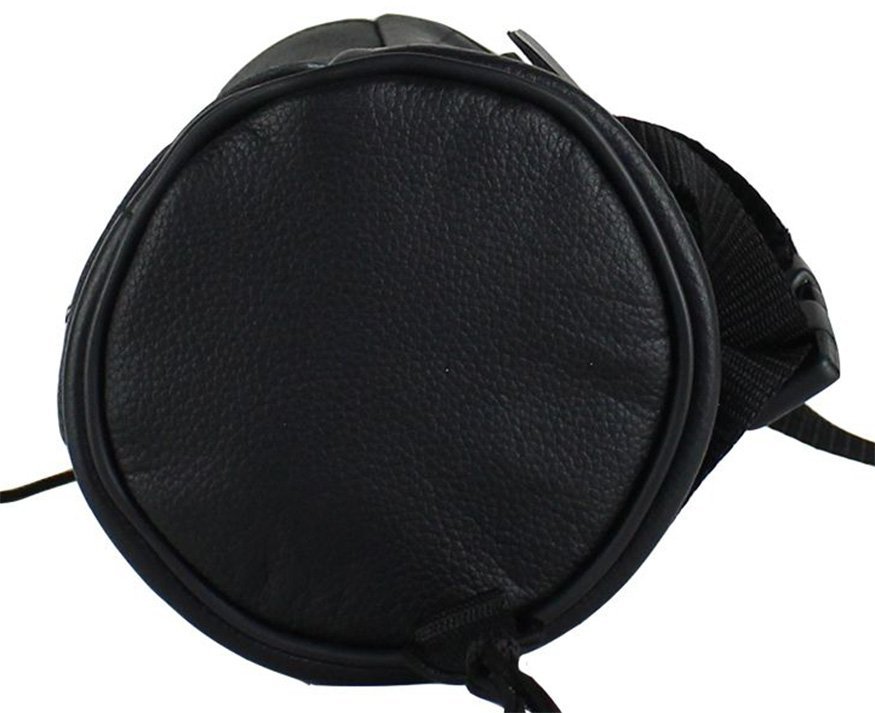Motorcycle Tool Bag - Leather - Soft Fork Bag with Inside Pocket - TB3021-NEW-DL - Image 2