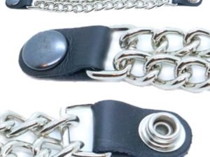 Black Snap - Vest Extender - One Single - Made In USA - Extra Long - VE100BXL-DS-1