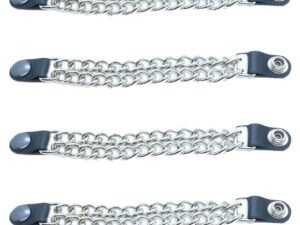 Black Snap - Vest Extenders - Set Of Four - Made In USA - Extra Long - VE100BXL-DS