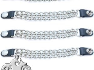 Silver Snap - Vest Extenders - Set Of Four - Made In USA - Extra Long - VE100SXL-DS