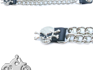Skull and Crossbones - Vest Extender - One Single - Made In USA - Extra Long - VE147XL-DS-1