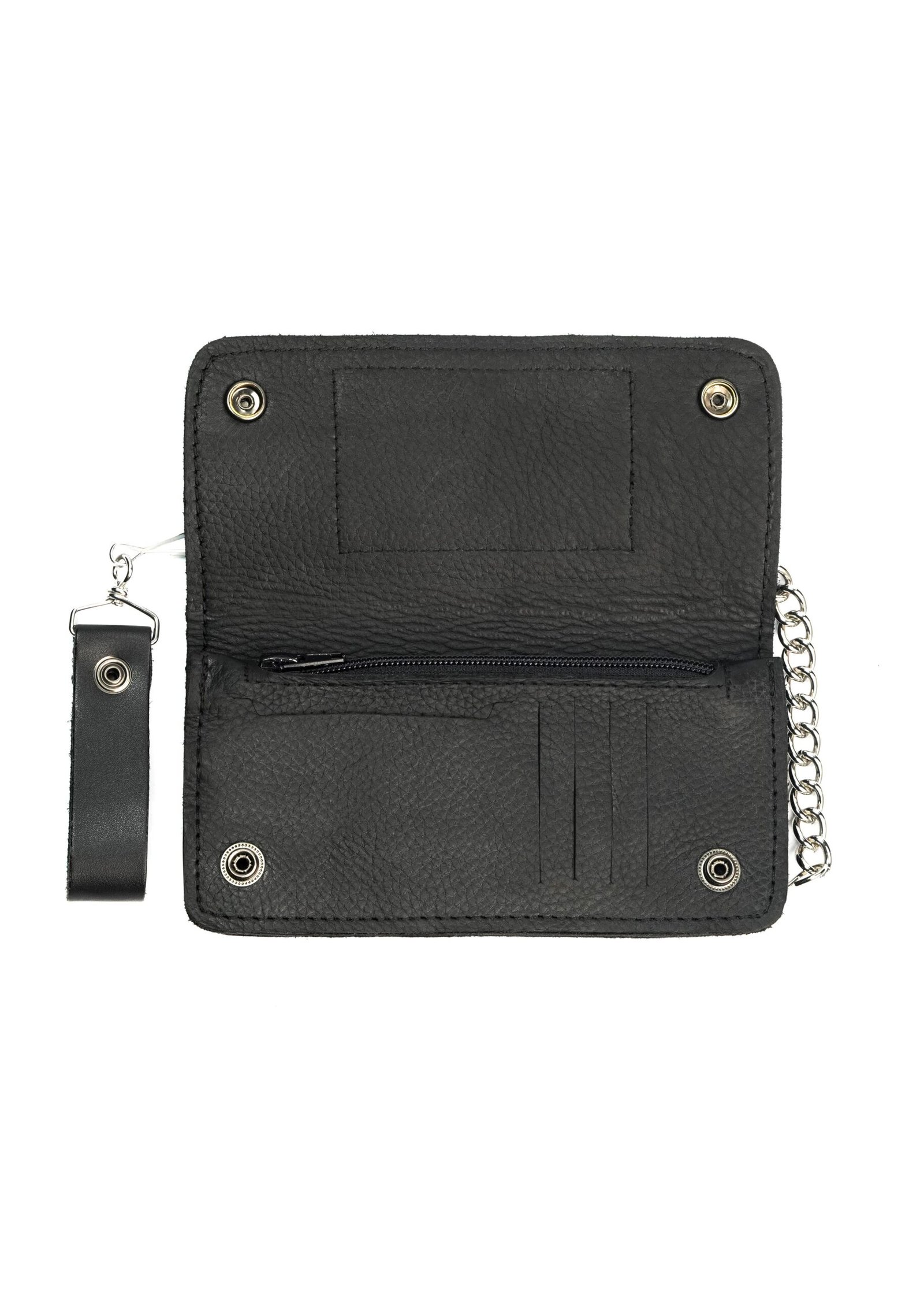 American Pride leather chain wallet.