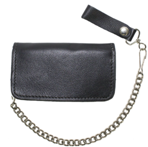 American flag leather chain wallet.