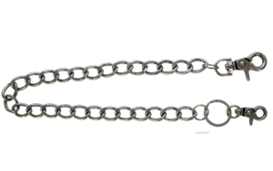 Gun metal chain for wallet.