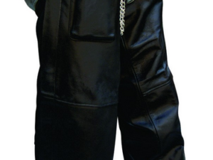 Leather Motorcycle Chaps - Men's - Cargo Pocket - AL2408-AL