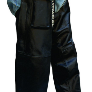 Leather Motorcycle Chaps - Men's - Cargo Pocket - AL2408-AL