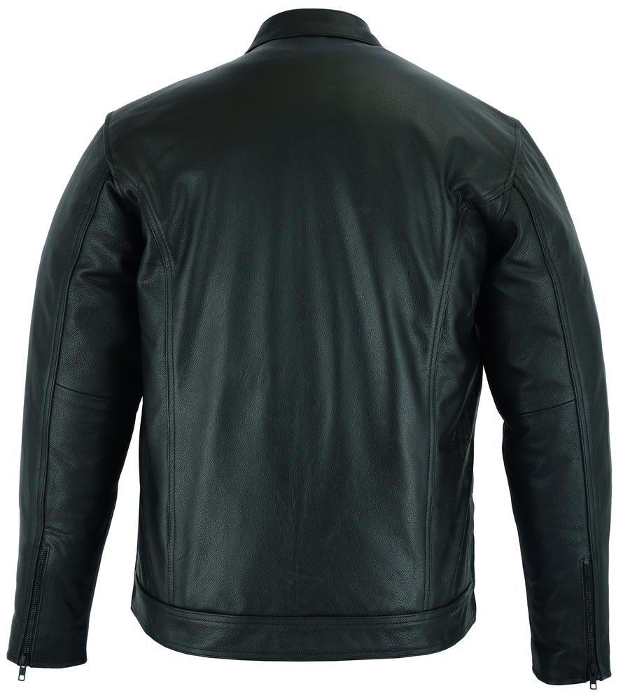 Leather Shirt - Men's - Full Cut - Up To Size 5XL - Concealed Carry Pockets - DS788-DS - Image 2