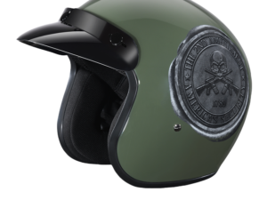 DOT Motorcycle Helmet - 2nd Amendment Seal - Open Face - Cruiser - DC6-1789-DH