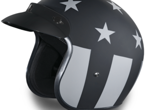 DOT Motorcycle Helmet - Captain America Stealth - Open Face - DC6-CAS-DH