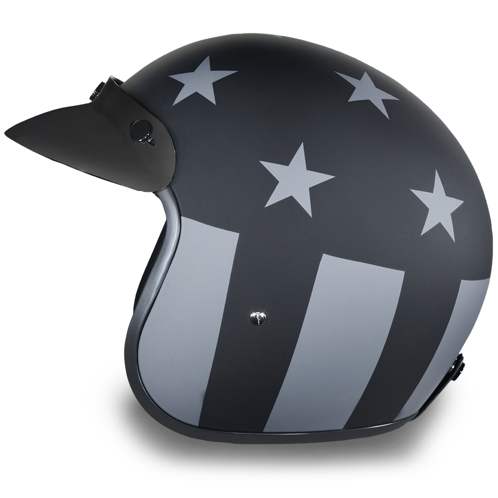 DOT Motorcycle Helmet - Captain America Stealth - Open Face - DC6-CAS-DH - Image 5