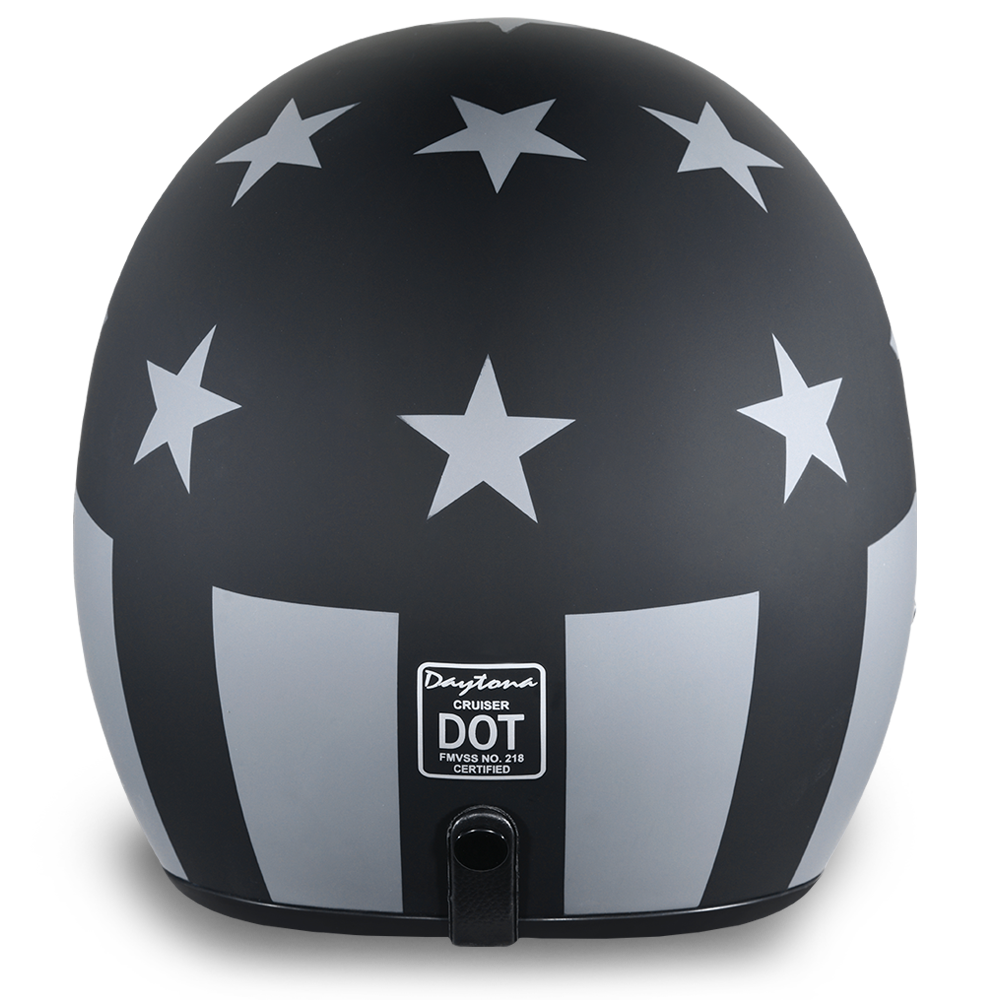 DOT Motorcycle Helmet - Captain America Stealth - Open Face - DC6-CAS-DH - Image 2