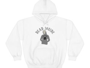 Dead Inside - Hoodie Wearing A Hoodie x4 - Unisex Heavy Blend Hooded Sweatshirt - Dark Colors