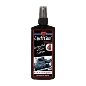 Cycle Care - Formula 4 - Leather Vinyl Rubber Conditioner - 8 oz - Motorcycle Detailing - 04008-DS