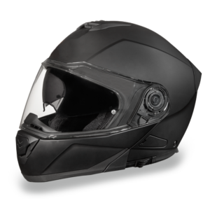 DOT Motorcycle Helmet - Modular - Dull Black - Full Face - MG1-B-DH