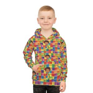 Joe's Technicolor Coat - Rainbow Colors - Children's Hoodie (AOP)
