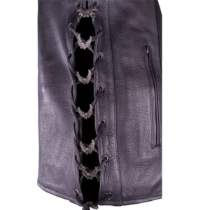 Side Laces Charms - For Vests or Jackets - Set of 6 - Soaring Eagle Design - AC1203-DL
