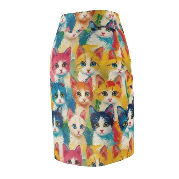 Colorful Cats - Multiple Colors - Women's Pencil Skirt (AOP)