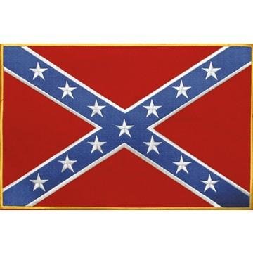 Confederate Flag Patch - Rebel Flag Patch - Large - PAT-B103-DL