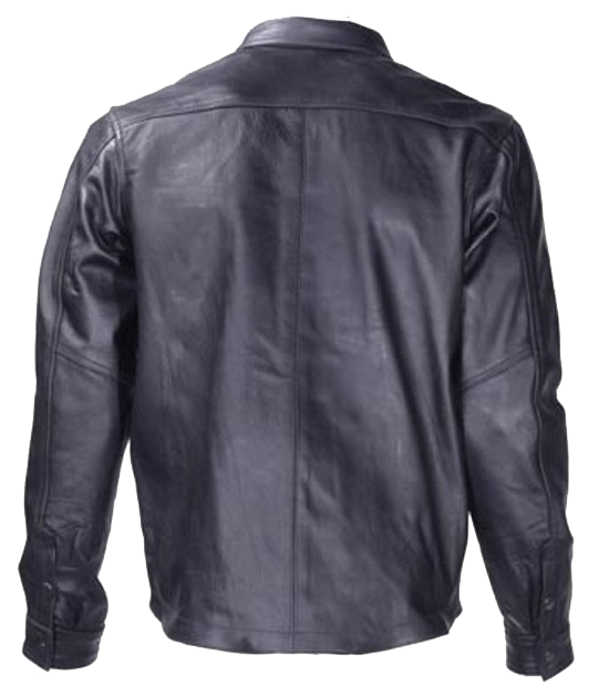 Men's Light Weight Leather Shirt - Summer Motorcycle Riding - MJ777-11L-DL
