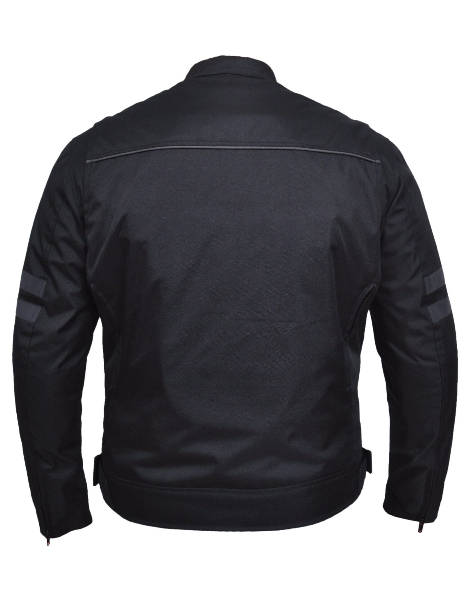 Men's Nylon Textile Racer Style Jacket -SKU K-2148-00-UN
