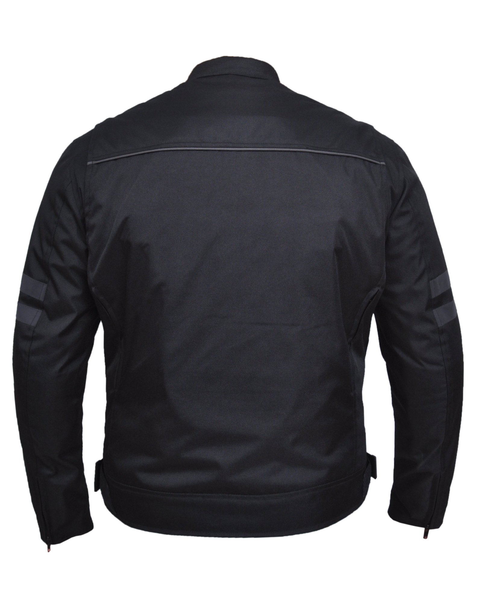 Men's Nylon Textile Racer Style Jacket -SKU K-2148-00-UN