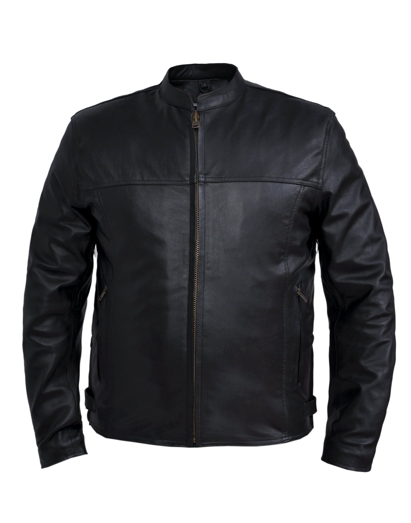 Leather Motorcycle Jacket - Men's - Premium - 6057-NG-UN