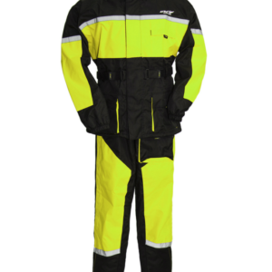 Men's Waterproof Motorcycle Rain Suit in Neon Green - SKU ATM3003-GREEN-FM