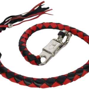 Get Back Whip - Black and Red Leather - 36 Inches - GBW6-11S-DL