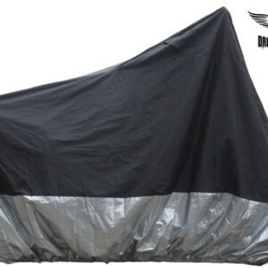 Motorcycle Rain Cover - Black and Silver - Bike Cover - MRC4-DL