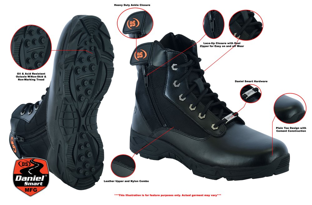 6 Inch Tactical Boots - Men's - Medium Width - DS9781-DS