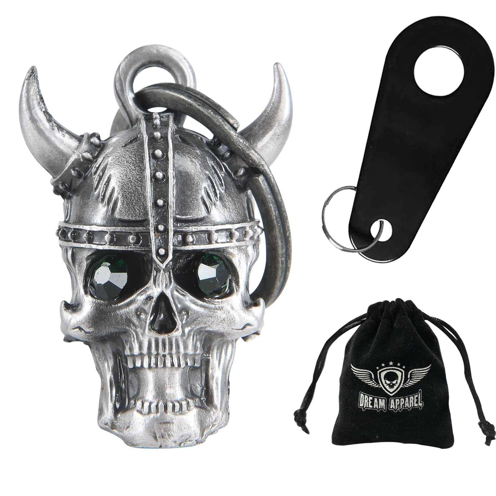 Motorcycle Ride Bell - 3D - Viking Helmet - Skull - Spirit Bell - Gremlin - DBL46-L-DL