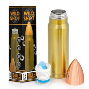 Wild Shot - Stainless Steel - 16 oz Bullet Tumbler - Vacuum Insulated Cup -  KTVBBLT75-BN
