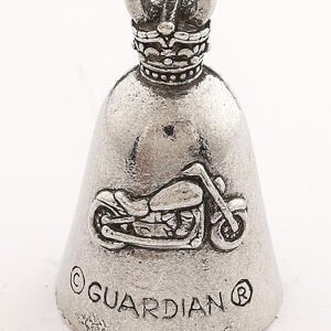 Keep Calm And Ride On - Pewter - Motorcycle Guardian Bell® - Made In USA - SKU GB-KEEP-CALM-DS