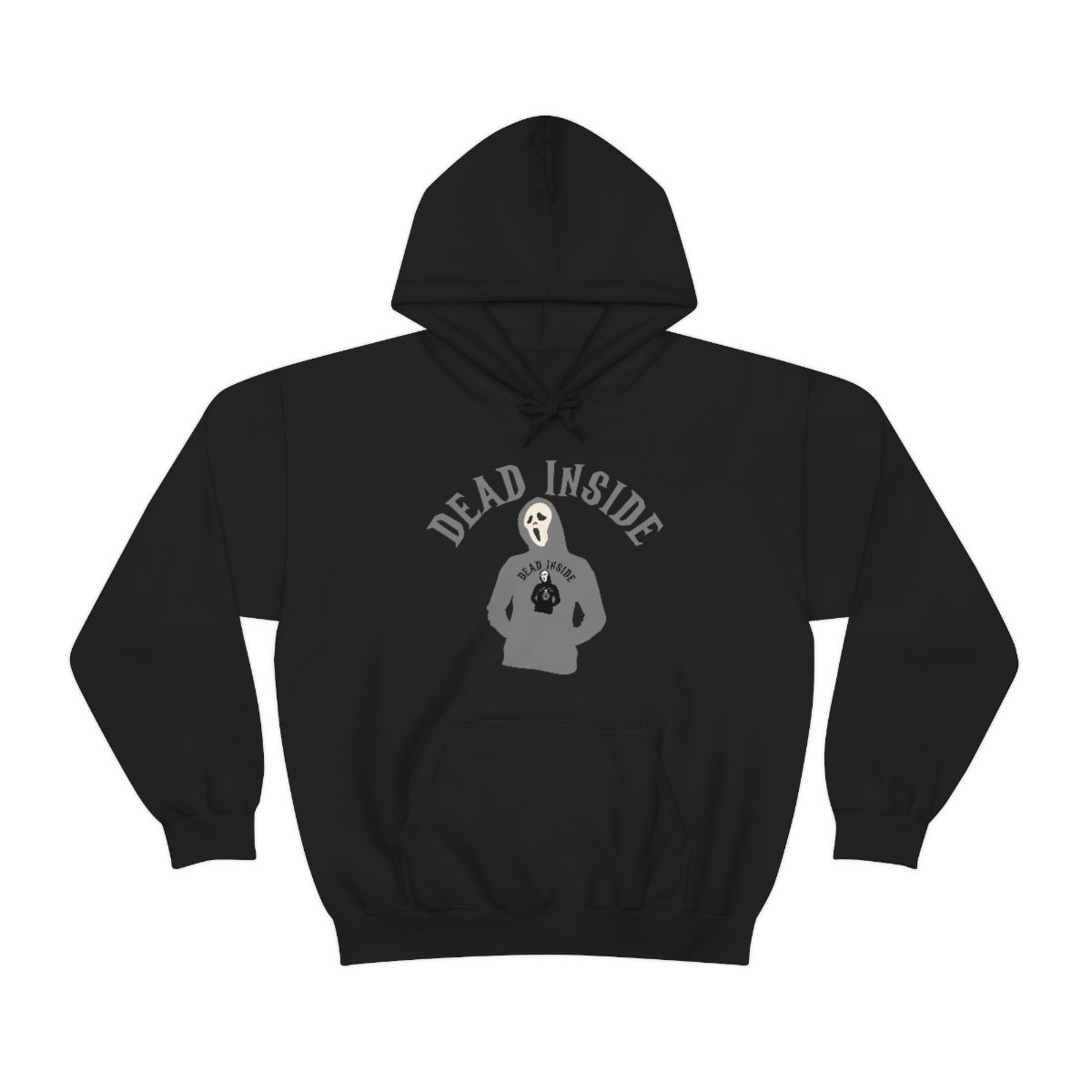 Dead Inside - Hoodie Wearing A Hoodie x4 - Unisex Heavy Blend Hooded Sweatshirt - Dark Colors