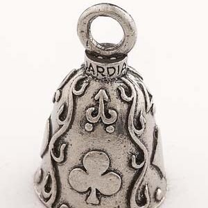 Poker - Pewter - Motorcycle Guardian Bell® - Made In USA - SKU GB-POKER-DS