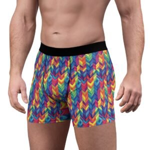 Joe's Technicolor Dream Coat Design - Rainbow Colors - Men's Boxer Briefs (AOP)