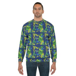 Cat Hiding in the Plants Too - Multi Colors - Unisex Sweatshirt - Sweater - Shirt